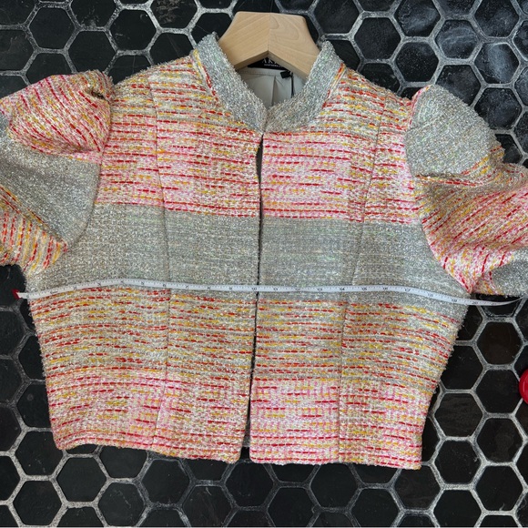 Chic Multicolor Tweed Two Piece Skirt Set (Skort) - Picture 14 of 16